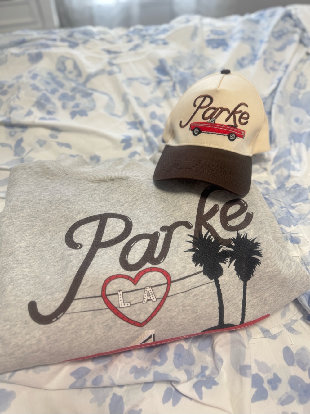 Parke Logo Graphic Sweatshirt - Light Gray - Picture 2 of 3